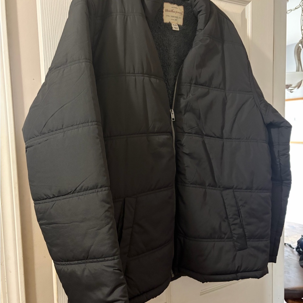 Men's Black Quilted Jacket